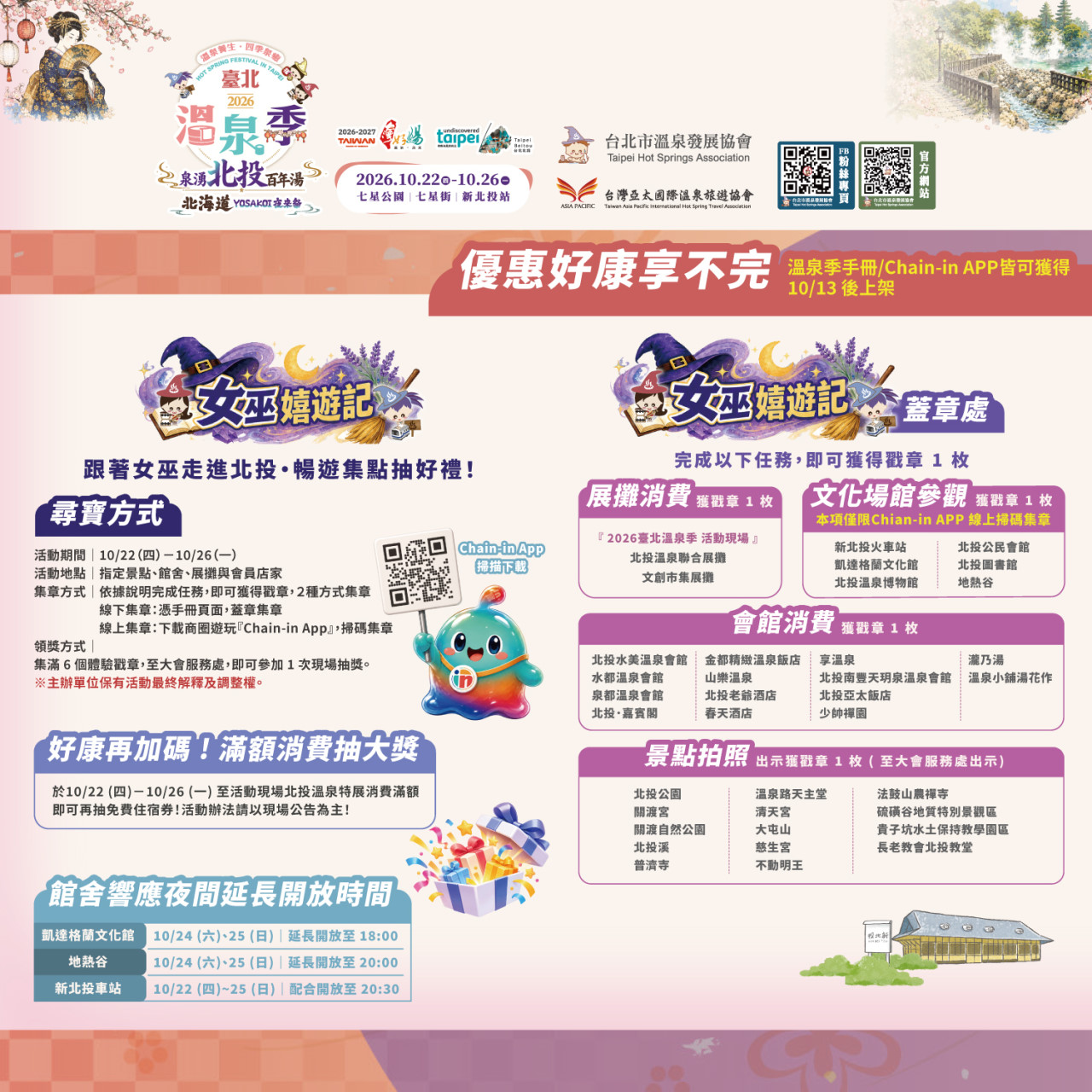  走過路過別錯過~♨️2026臺北溫泉季｜周邊配套＆優惠活動一次看！ 